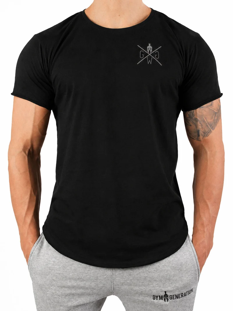 Gym T-Shirt 'No Pain No Gain' - Schwarz