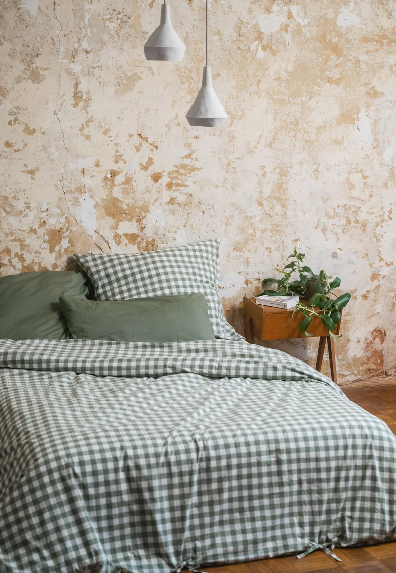 Perkal Bettwäsche Set Style MAJULI Check