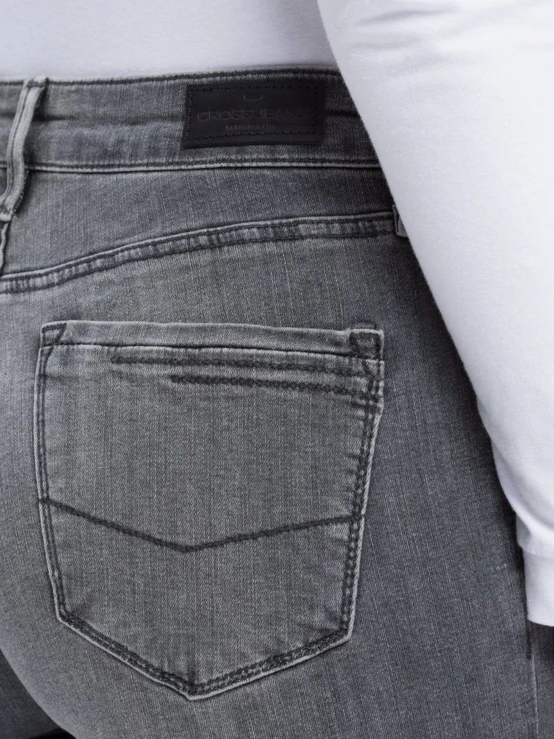 SOPO - CROSS JEANS - ANYA Jeans, Slim Fit, High-Waist, Dark Grey