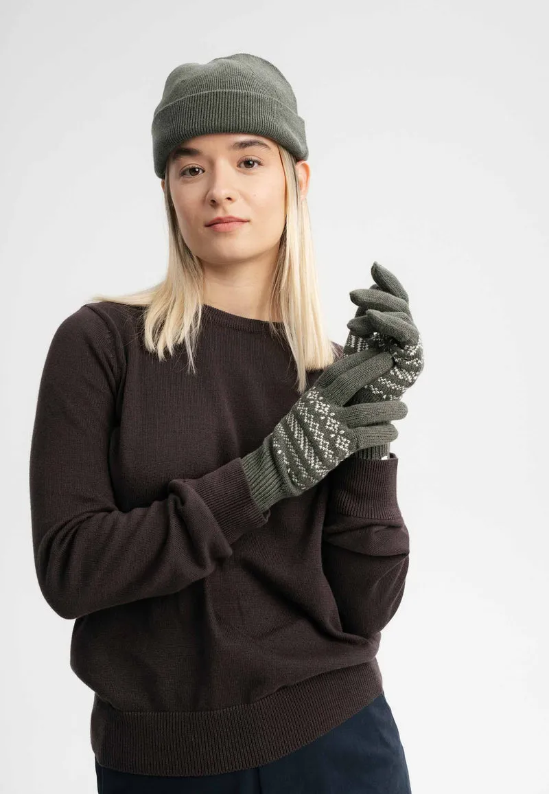 Bundle Feinstrick Mütze kurz LESH + Strick Handschuhe RISHI