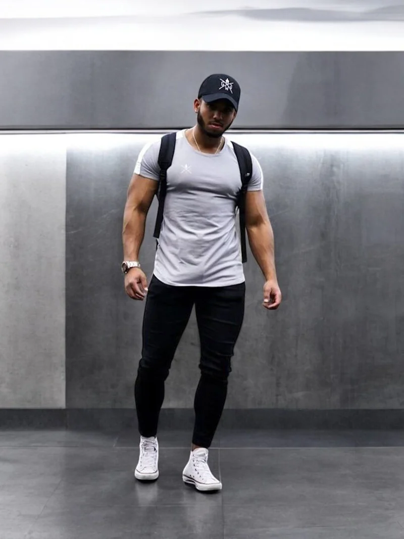 Fitness T-Shirt 'Urban' - Grau