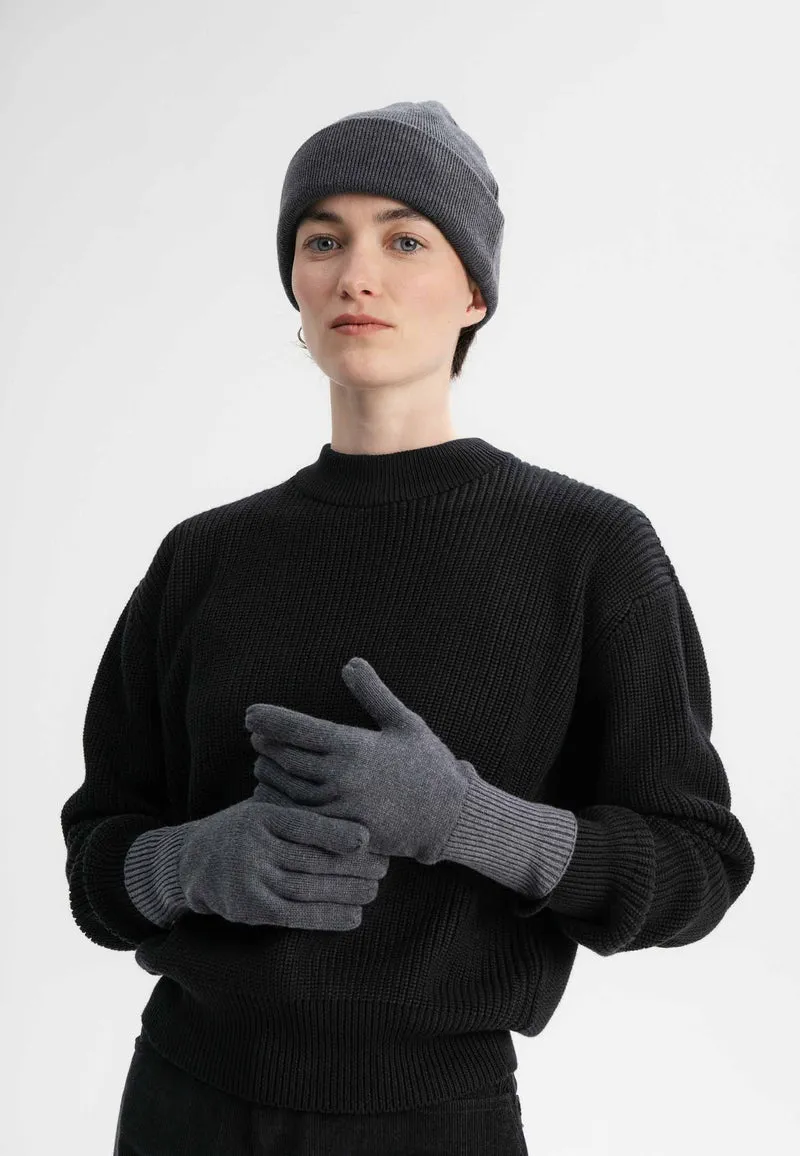 Bundle Feinstrick Mütze HIMMAT + Strick Handschuhe RISHI