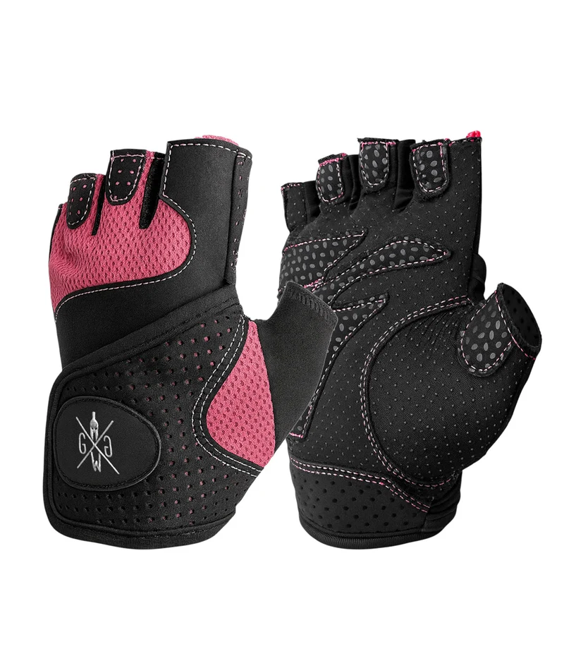 Damen Fitness Handschuhe - Schwarz / Pink