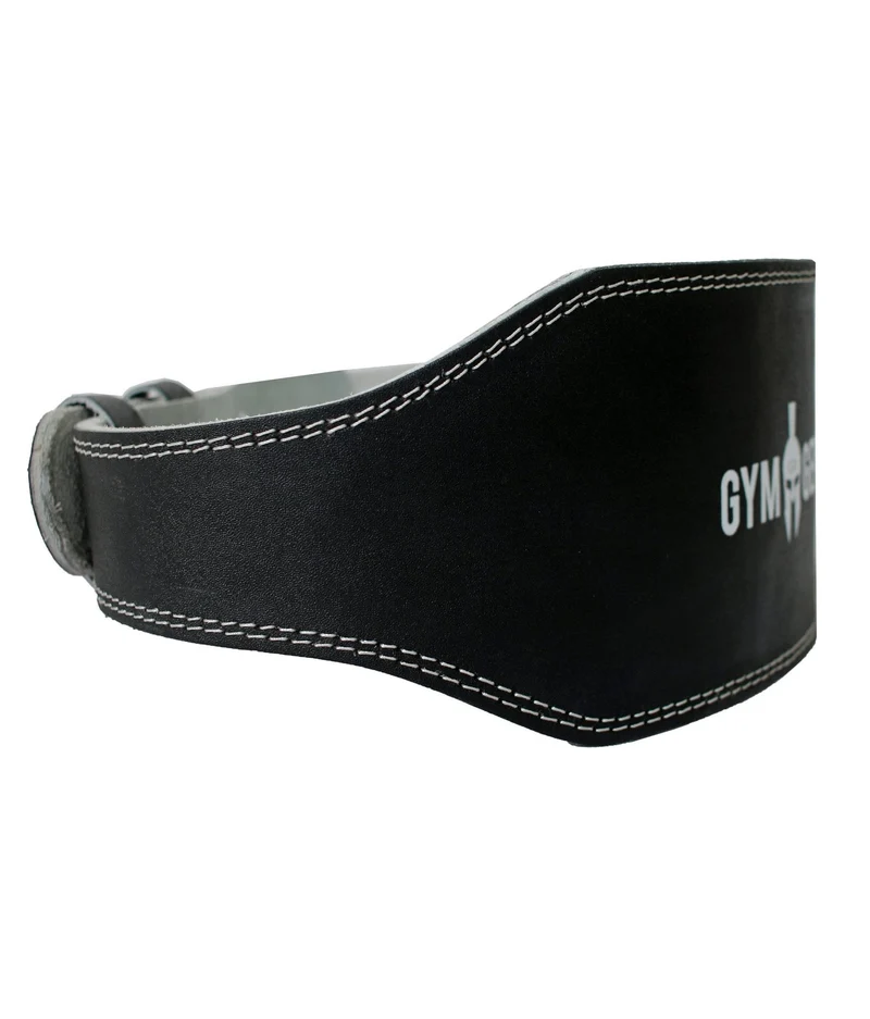 Gewichthebergürtel aus Leder - Schwarz