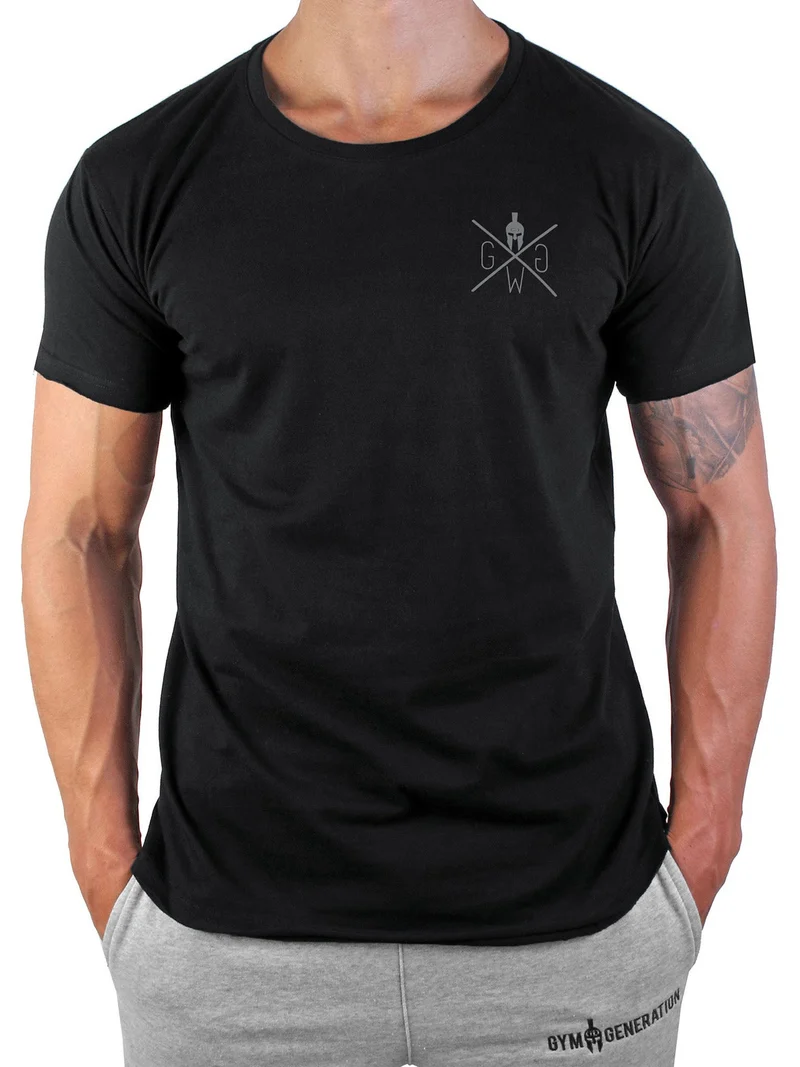 Gym T-Shirt 'Warrior' Blackout - Schwarz