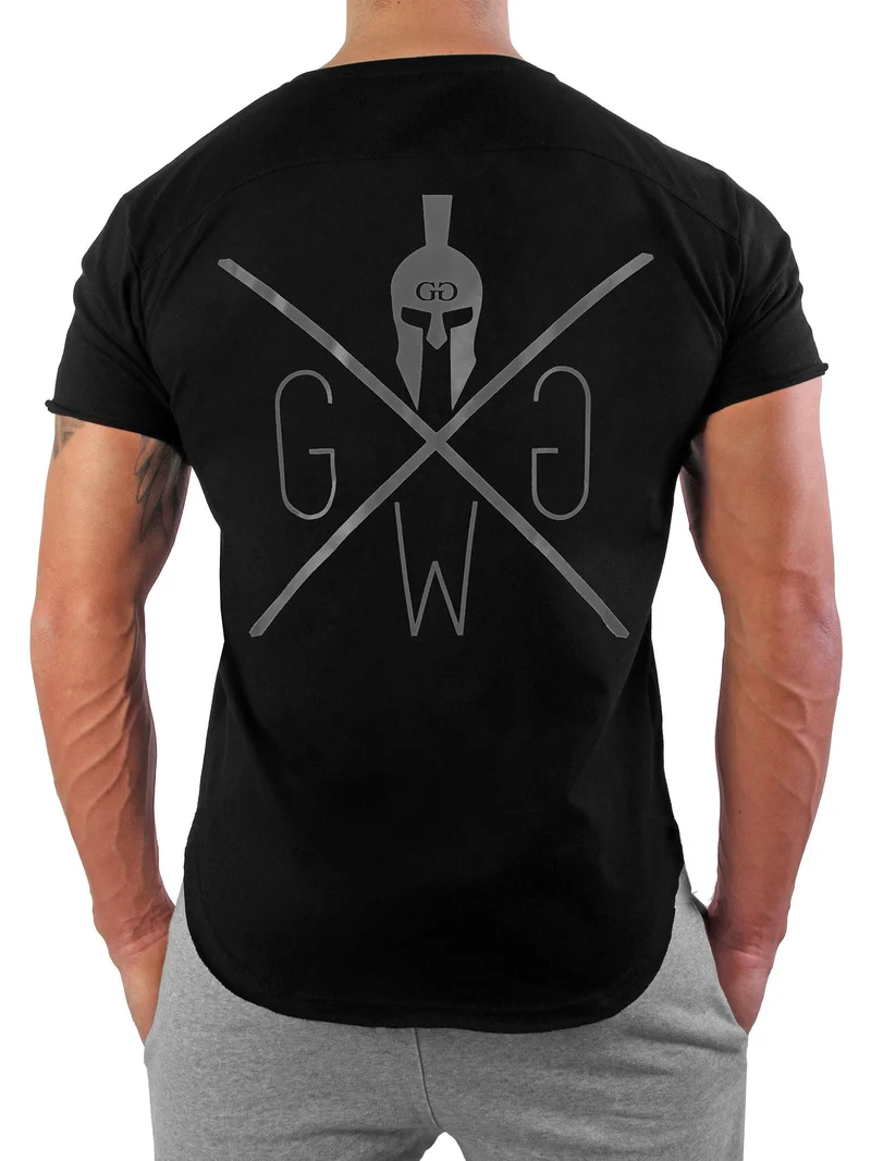Gym T-Shirt 'Warrior' Blackout - Schwarz