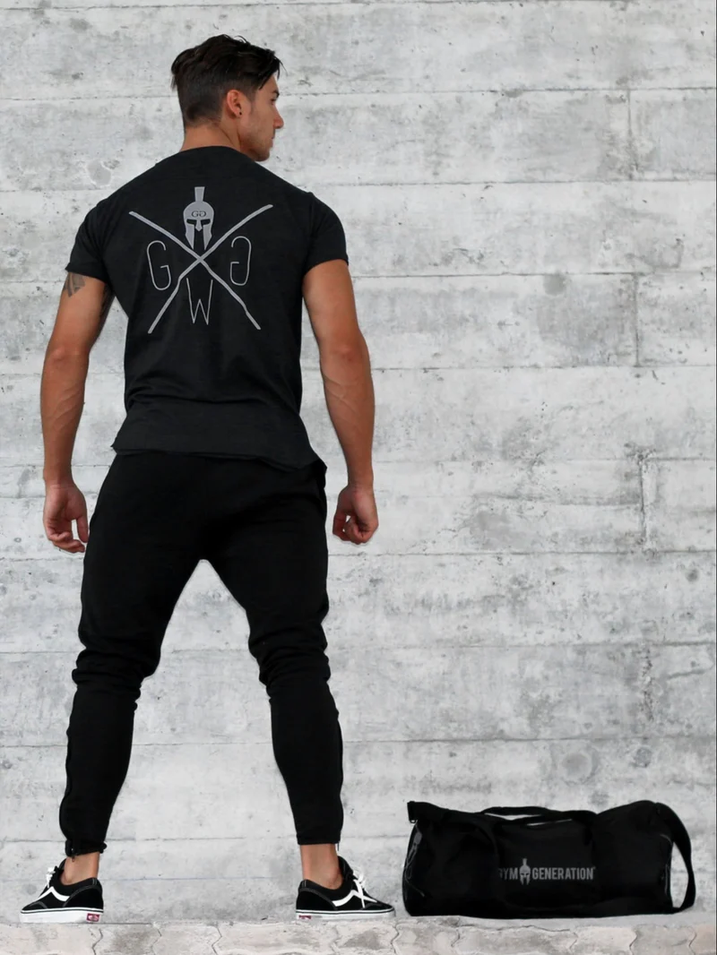 Gym T-Shirt 'Warrior' Blackout - Schwarz