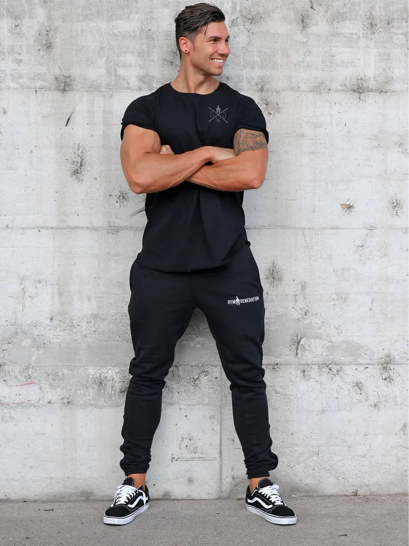 Gym T-Shirt 'Warrior' Blackout - Schwarz