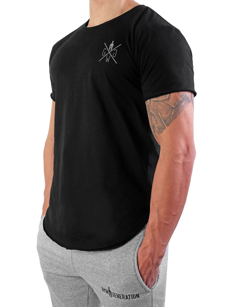 Gym T-Shirt 'Warrior' Blackout - Schwarz