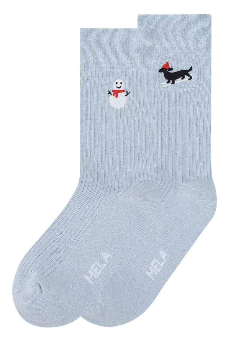 Gerippte Socken Stickerei Bundle