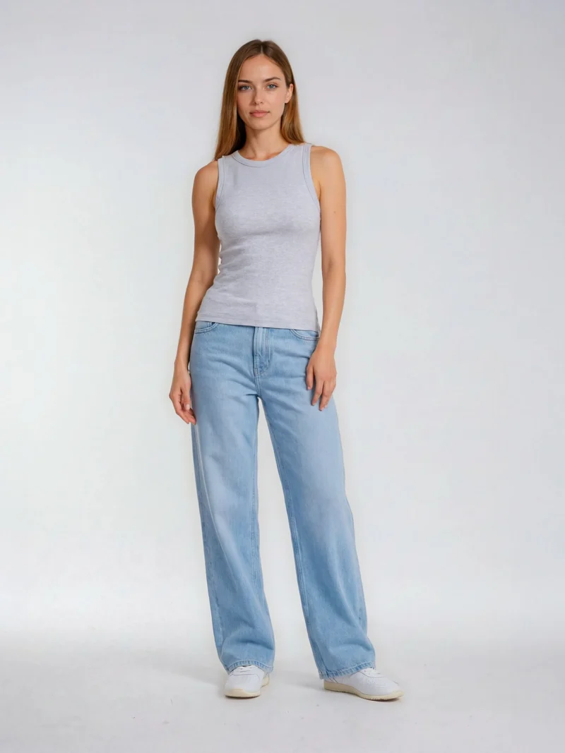 MAVI - SIENA, High Waist, Wide Leg, Lt Blue Denim