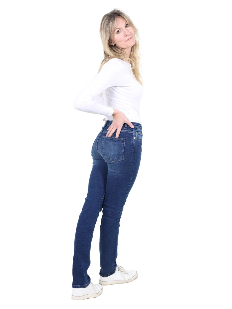 SCREVET - CLUTCH, Slim Fit, Mid-Waist, Mid Blue Used