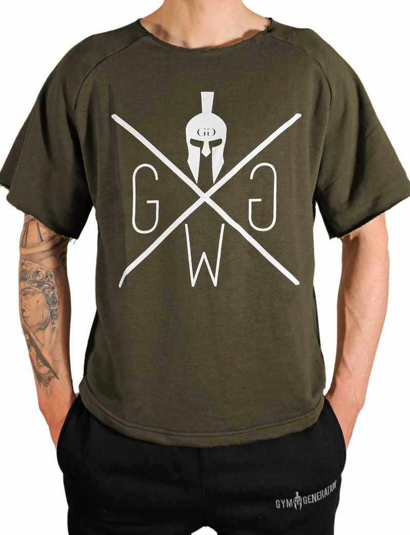 Pump Cover Gym T-Shirt - Olive