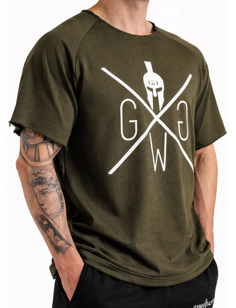 Pump Cover Gym T-Shirt - Olive