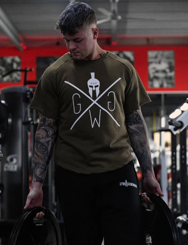 Pump Cover Gym T-Shirt - Olive