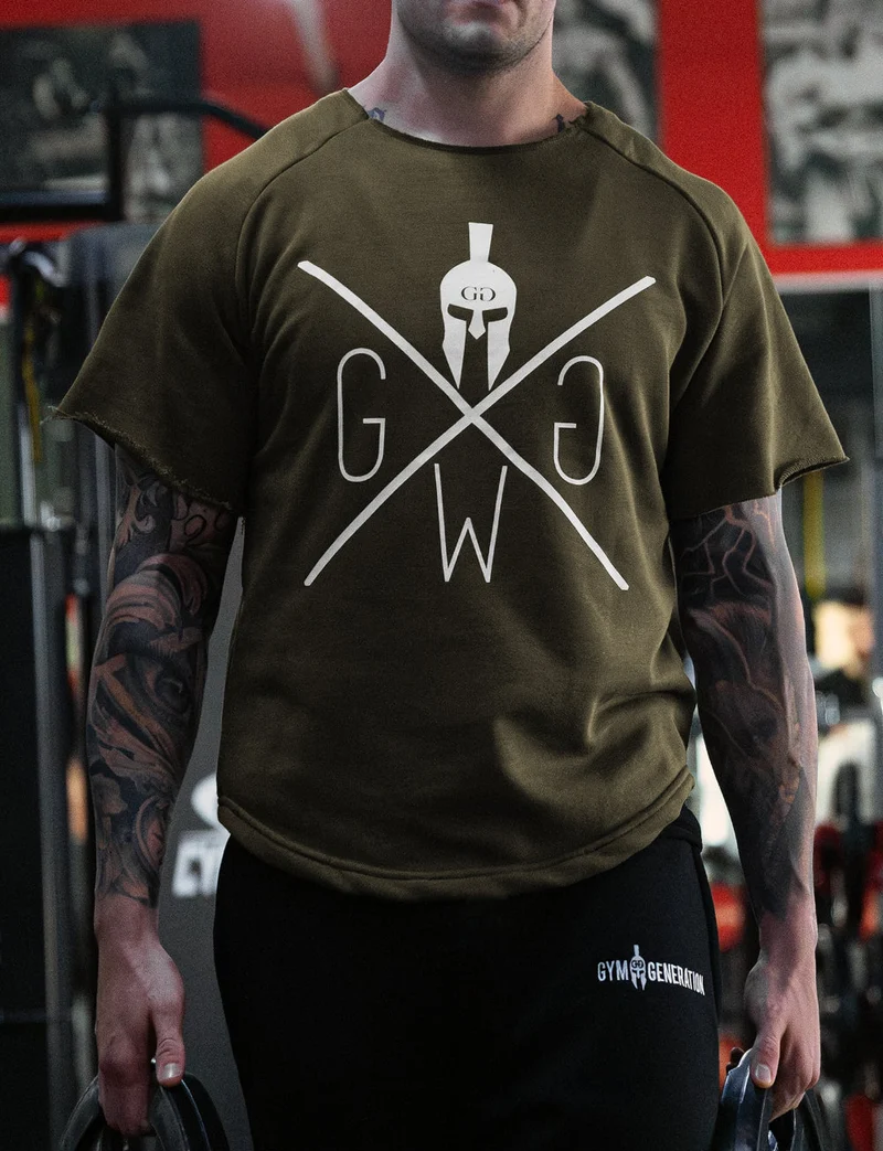 Pump Cover Gym T-Shirt - Olive