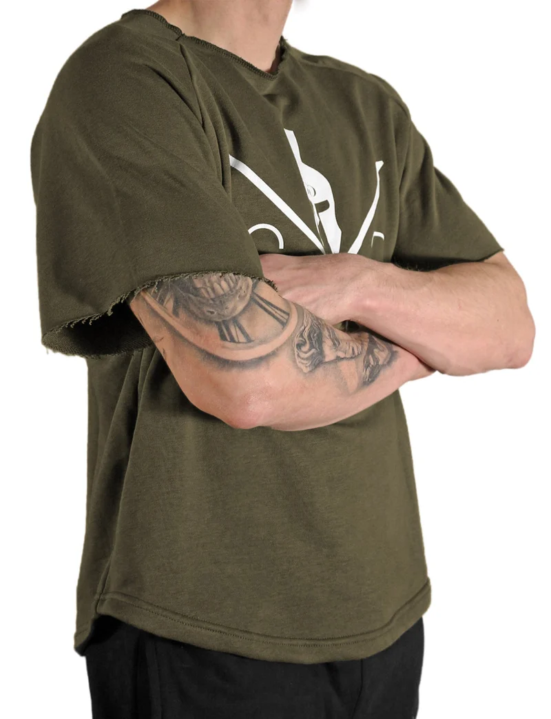Pump Cover Gym T-Shirt - Olive