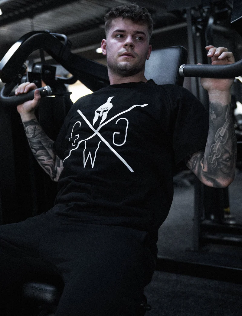 Pump Cover Gym T-Shirt - Schwarz