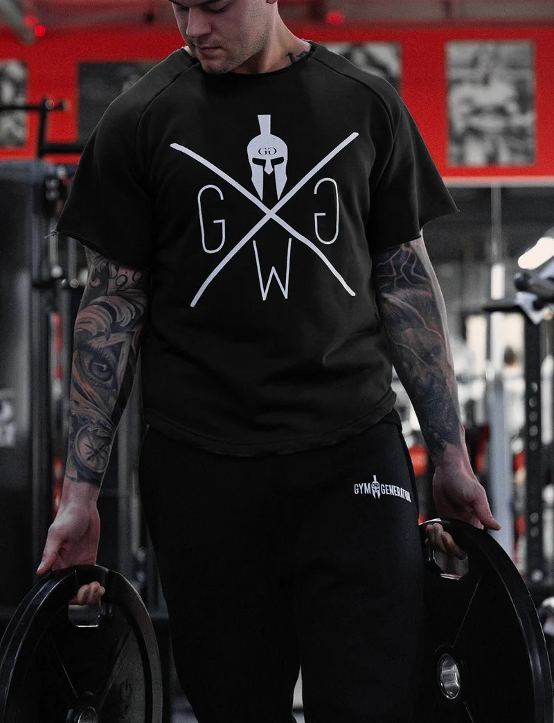 Pump Cover Gym T-Shirt - Schwarz