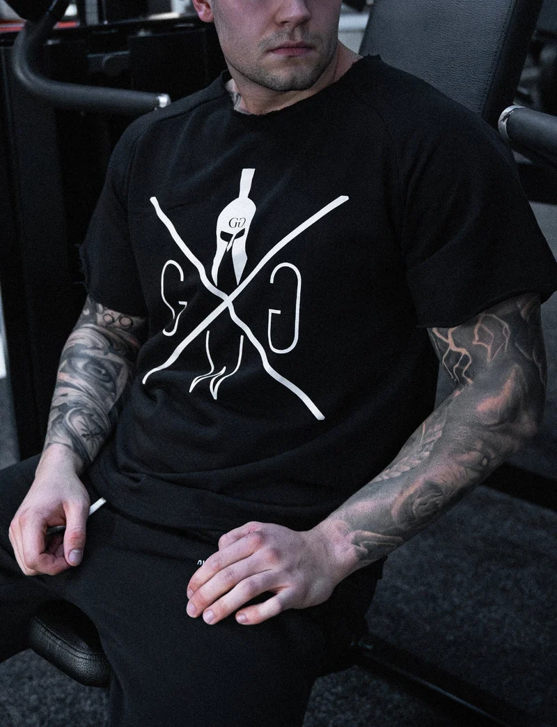 Pump Cover Gym T-Shirt - Schwarz