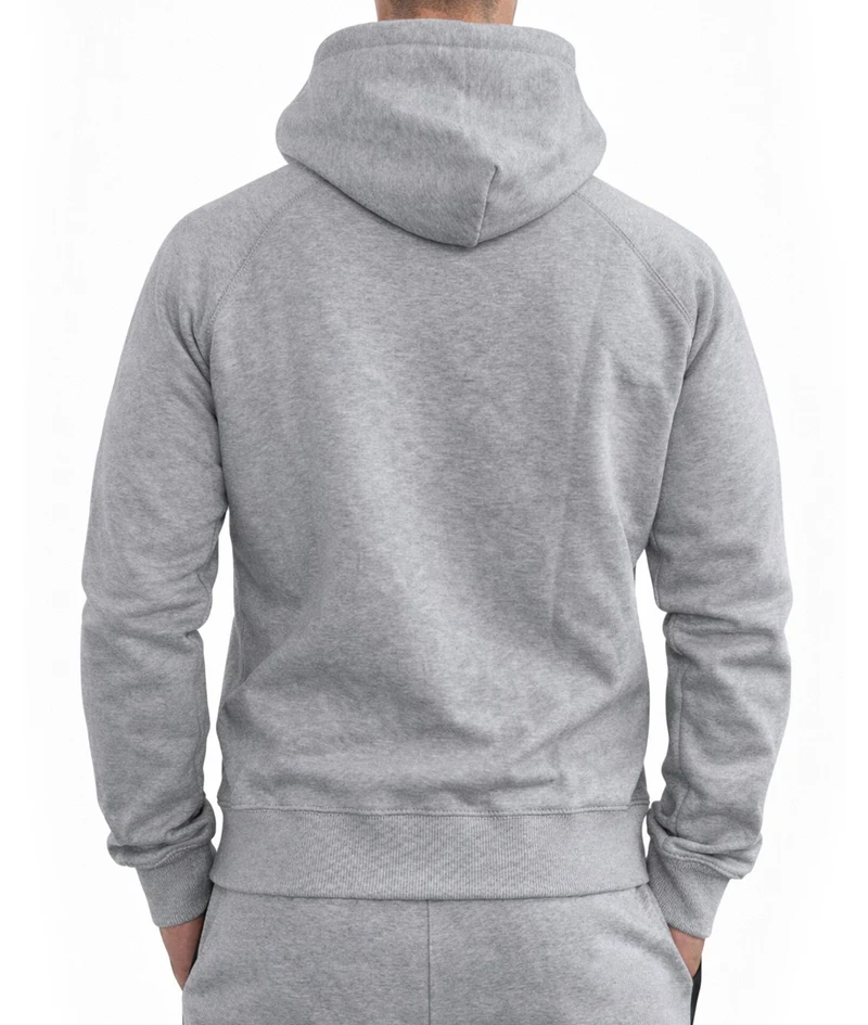 Gym Hoodie mit Reißverschluss 'Legacy' - Grau