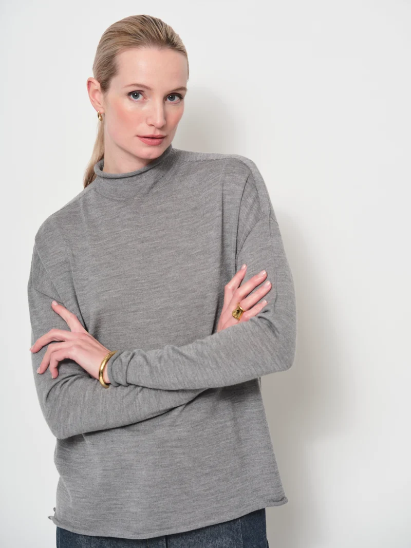 Raised Neck Sweater