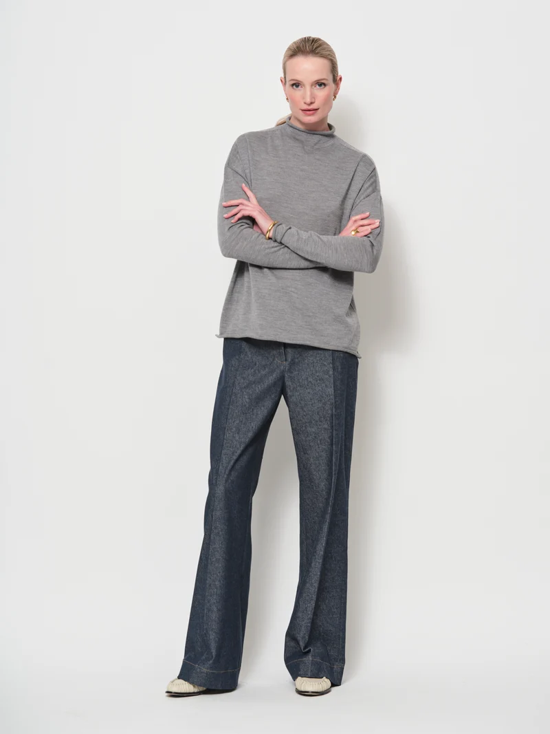 Raised Neck Sweater