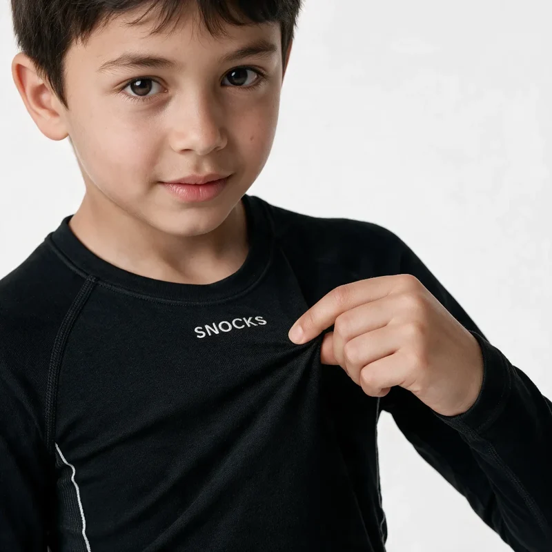 Thermounterwäschen Set Kinder | Schwarz