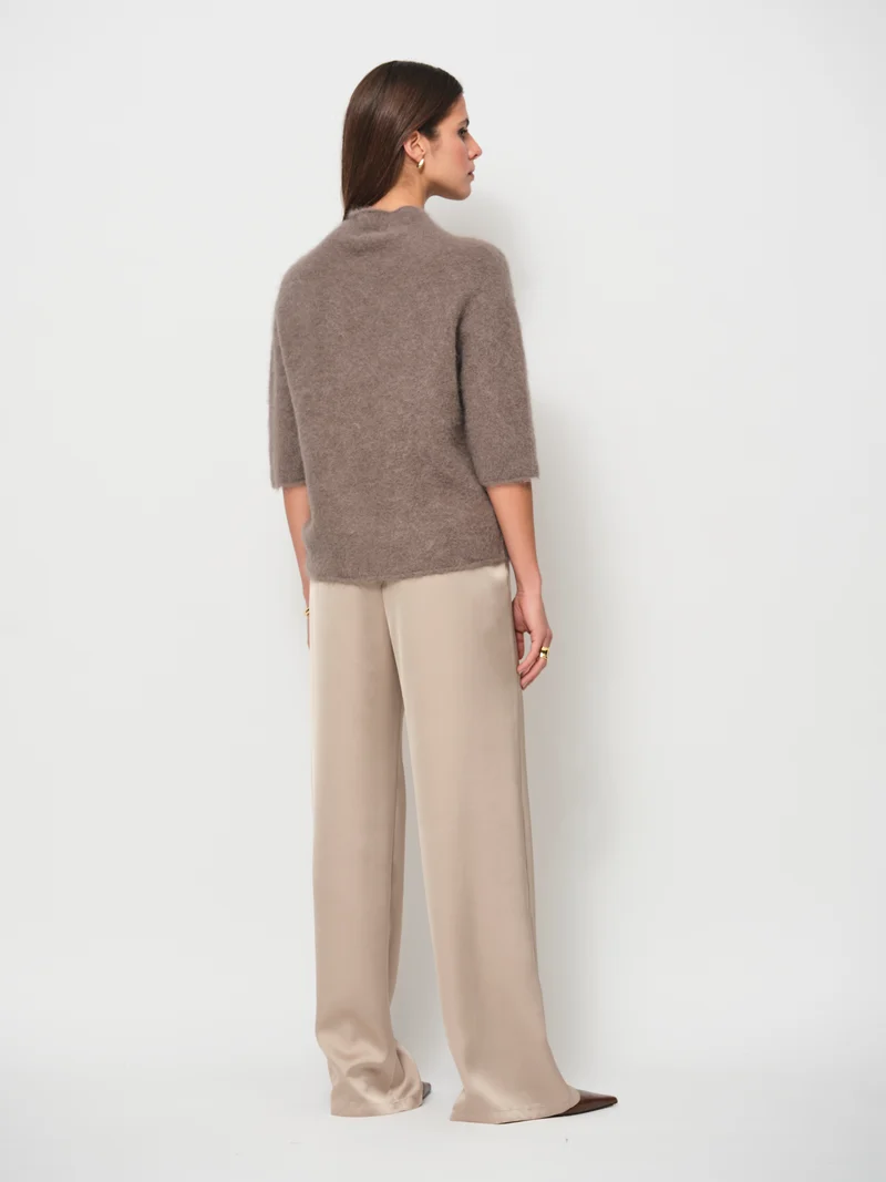 Wide Leg Satin Pants