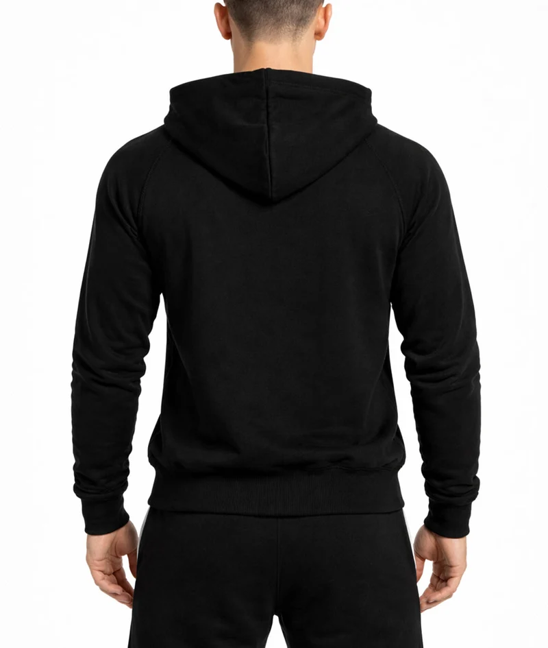 Gym Hoodie mit Reißverschluss 'Legacy' - Schwarz