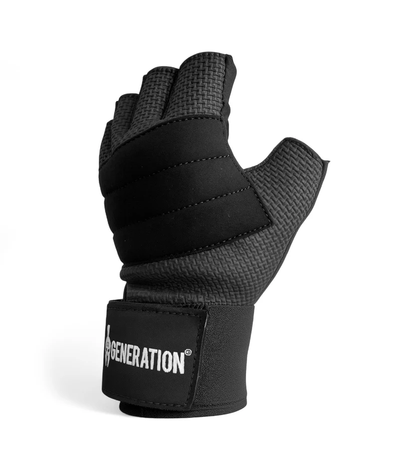 Trainingshandschuhe mit Bandagen - Schwarz