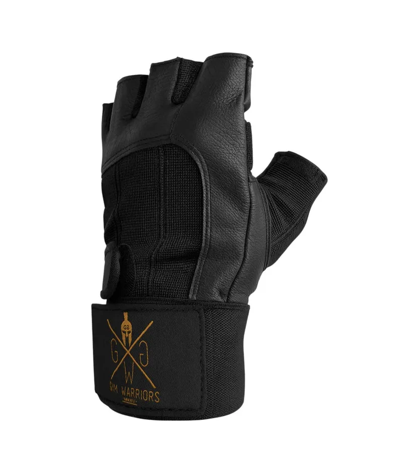 Trainingshandschuhe aus Leder - Schwarz