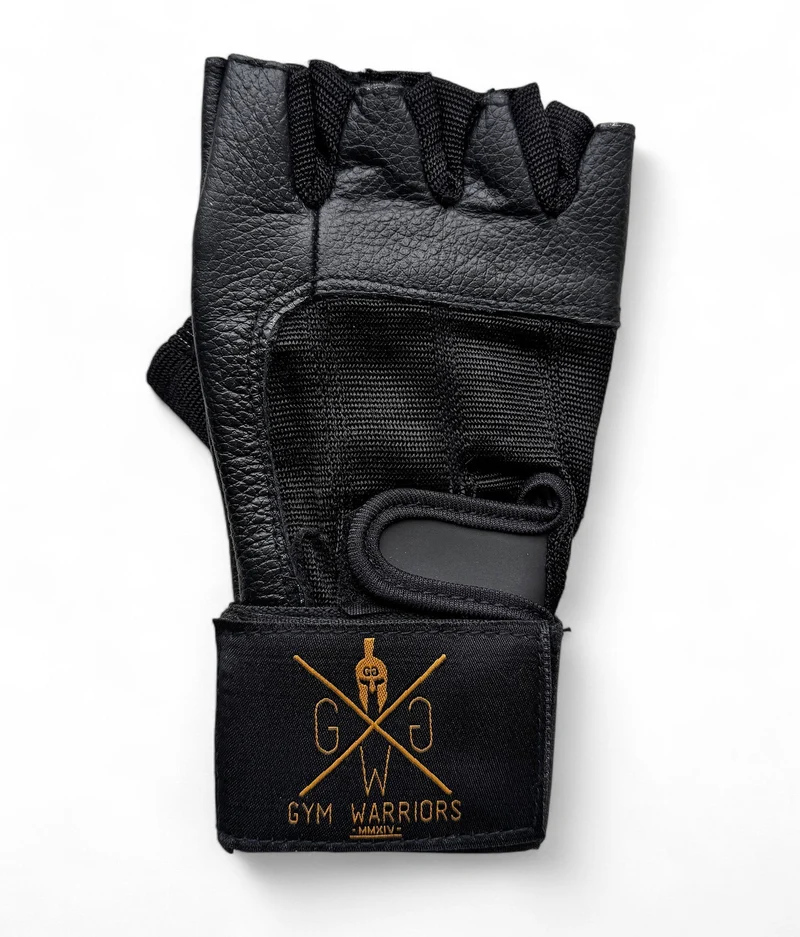 Trainingshandschuhe aus Leder - Schwarz