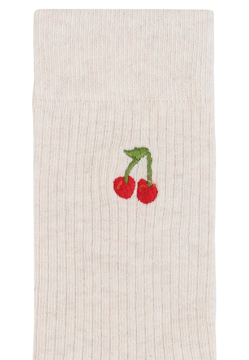 Gerippte Socken Stickerei 1 Paar
