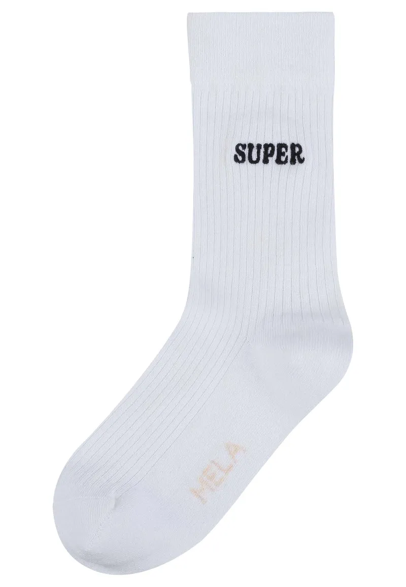 Gerippte Socken Stickerei 1 Paar