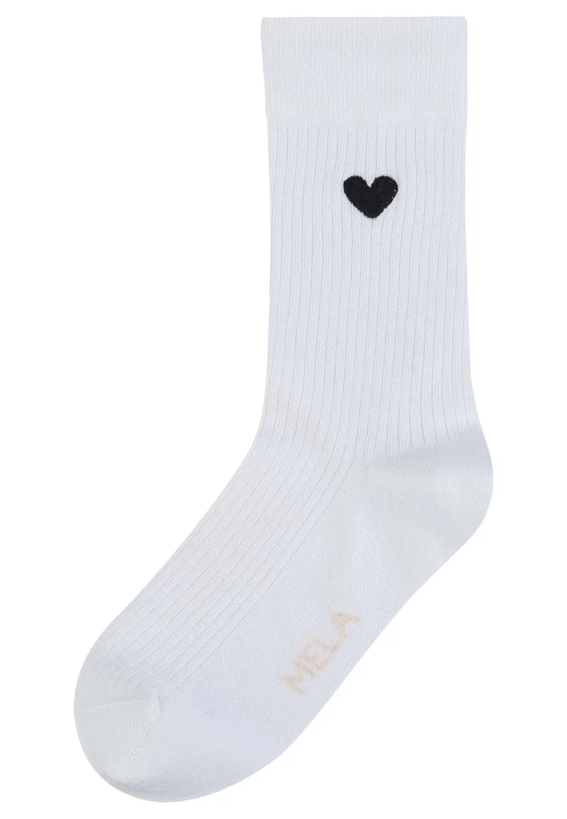 Gerippte Socken Stickerei 1 Paar