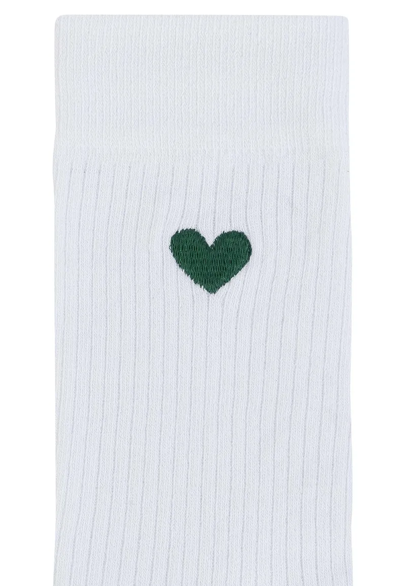 Gerippte Socken Stickerei 1 Paar