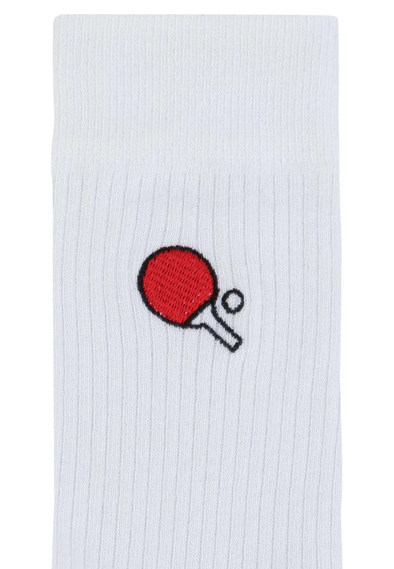 Gerippte Socken Stickerei 1 Paar