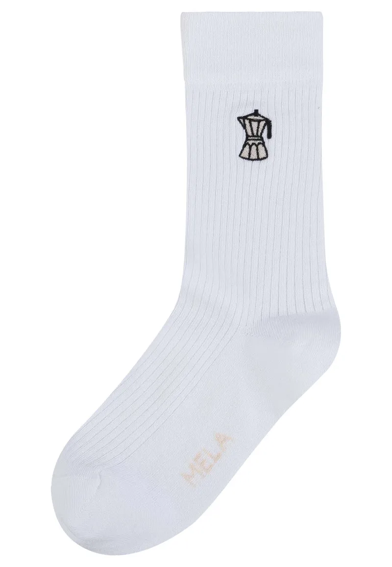 Gerippte Socken Stickerei 1 Paar