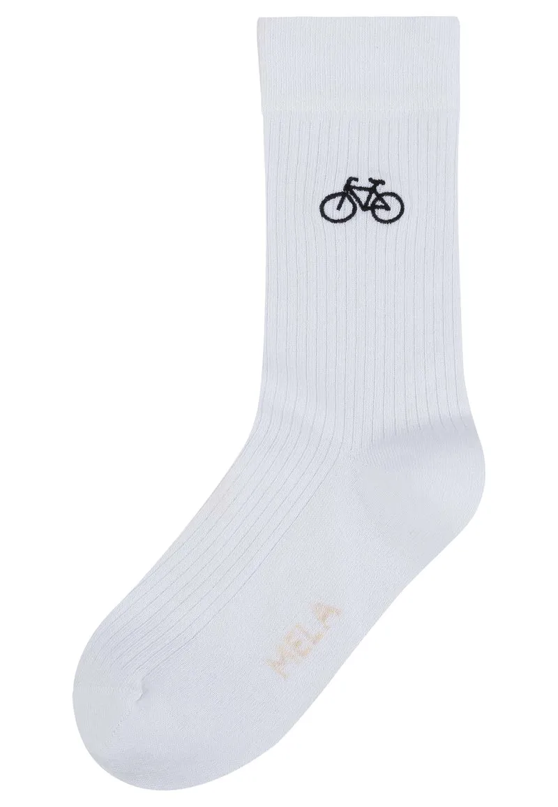Gerippte Socken Stickerei 1 Paar