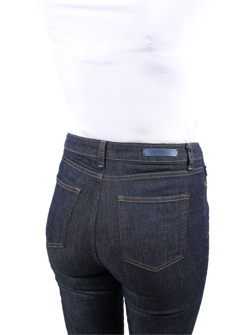 SCREVET - RIVET, Skinny Fit, High-Waist, Dark Blue