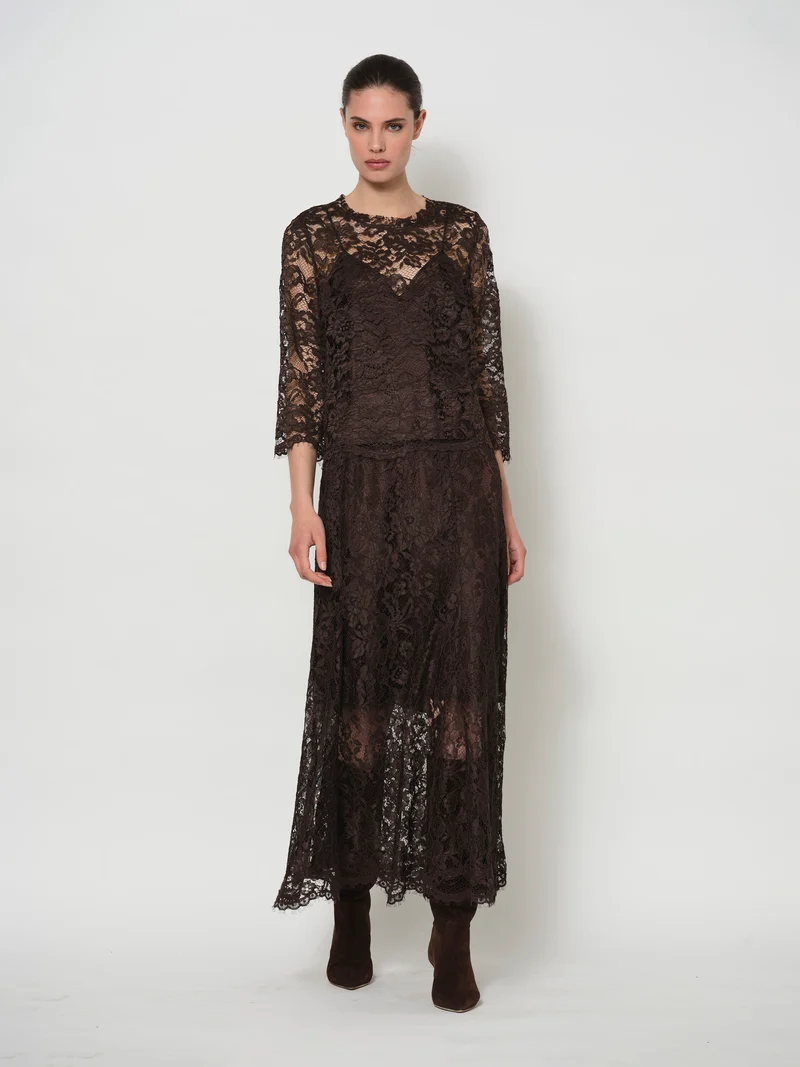 Lace Top with 3/4 Sleeves