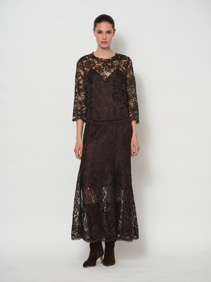 Lace Top with 3/4 Sleeves