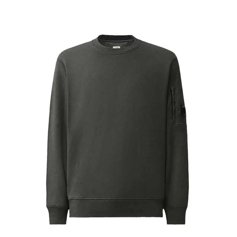 C.P. Company Diagonal Raised Fleece Crew Neck Lens Sweatshirt