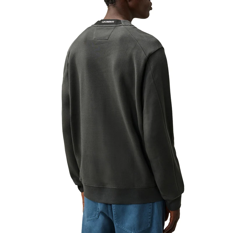 C.P. Company Diagonal Raised Fleece Crew Neck Lens Sweatshirt