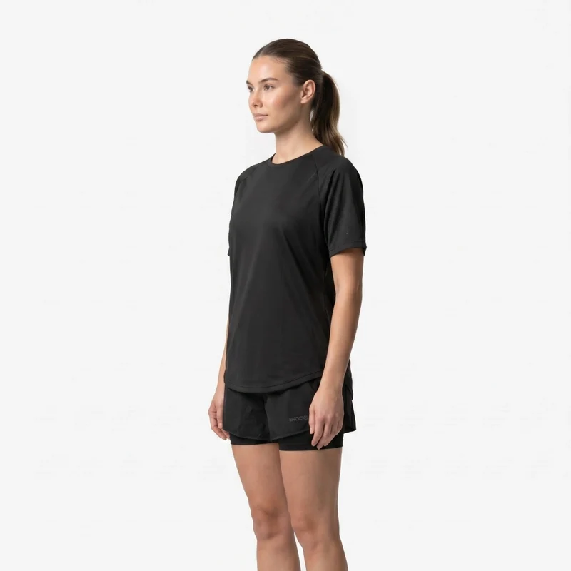 Sport Shirt Mesh Damen | Schwarz