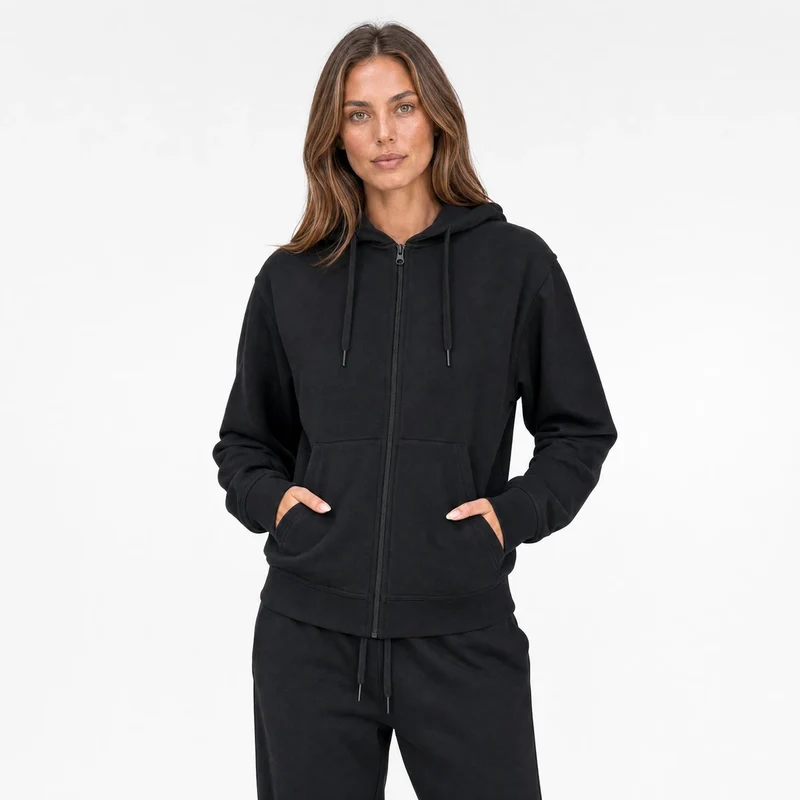 Sweatjacke Damen | Schwarz