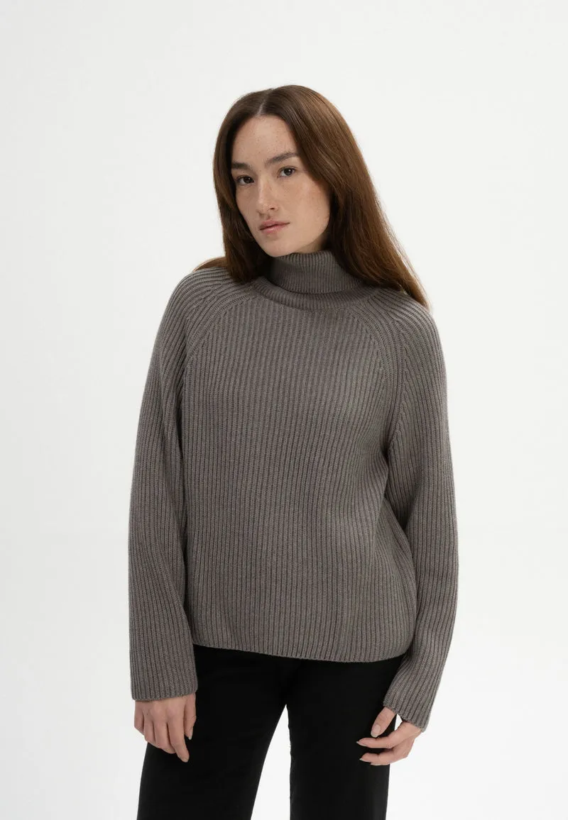 Rippstrick Rollkragenpullover Style CHIRHA