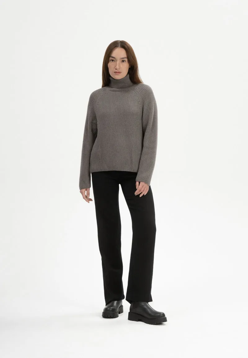 Rippstrick Rollkragenpullover Style CHIRHA