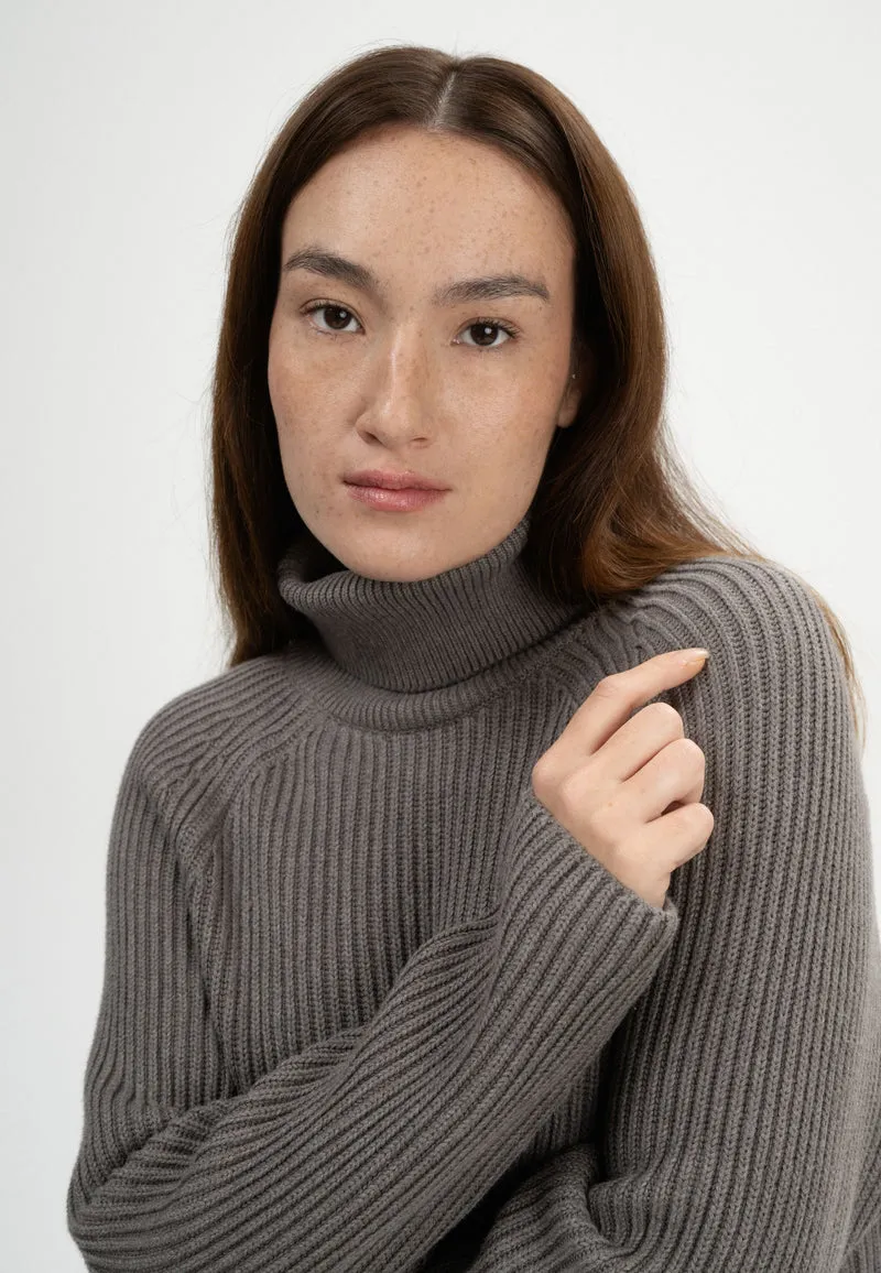 Rippstrick Rollkragenpullover Style CHIRHA